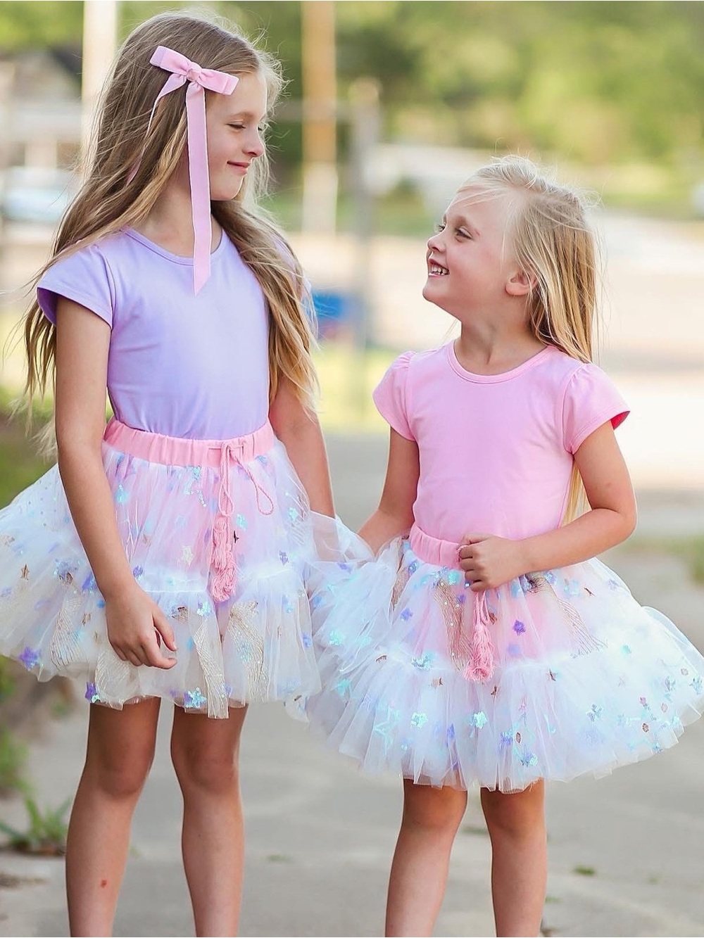 Pink Sparkle Tulle Skort 5Y